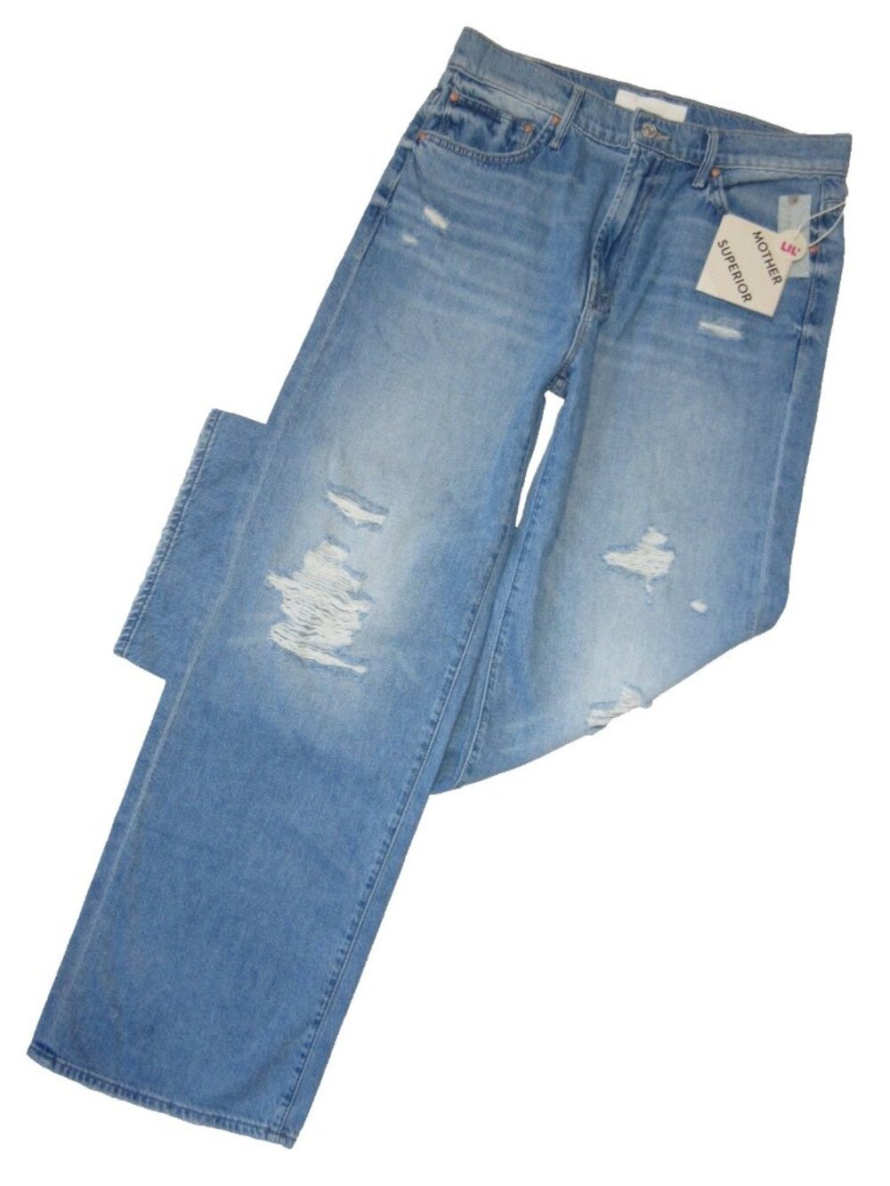 NWT Mother Lil Dodger Sneak in Tomorrow Always Knows Loose Wide Leg Jeans 28 - Picture 3 of 13